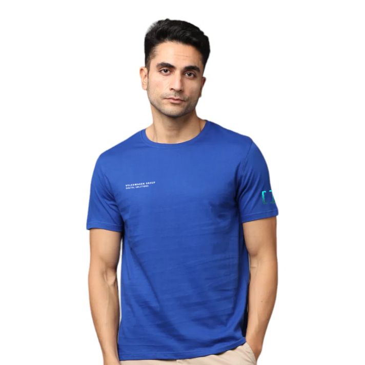 Greys&Blues Pima Round neck T-Shirt-Royal Blue