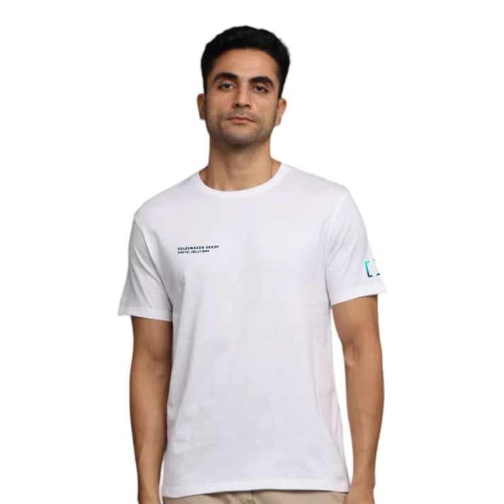 Greys&Blues Pima Round neck T-Shirt-White