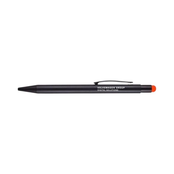 Lumi Metal Pen- Black with Orange