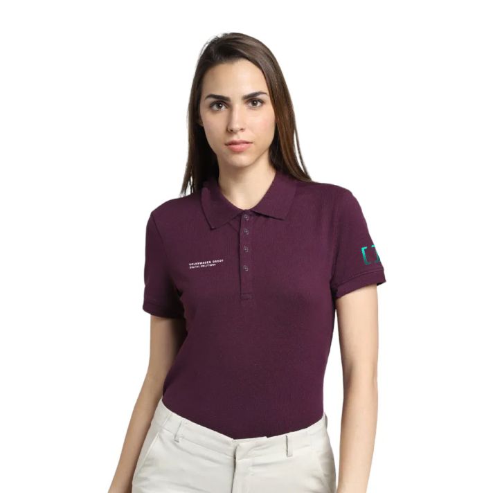 VeroModa Jacquard Polo- Wine