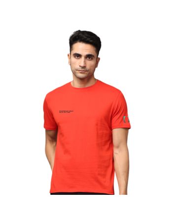 Greys&Blues Pima Round neck T-Shirt-Red