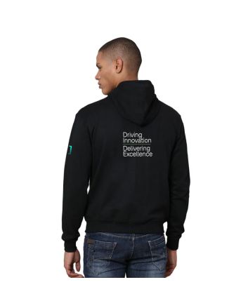 Greys&Blues Rocky Hoodie with Zip- Black