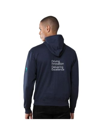Greys&Blues Rocky Hoodie with Zip- Navy Blue
