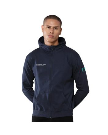 Greys&Blues Rocky Hoodie with Zip- Navy Blue