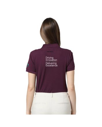 VeroModa Jacquard Polo- Wine