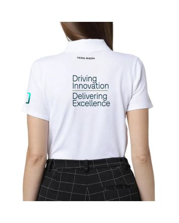 VeroModa Jacquard Polo-White